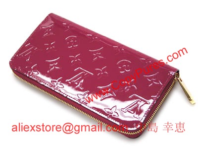 ルイヴィトン　財布　LV　ヴェルニ　ラウンドジップ長財布ジッピーウォレットローズアンディアンM91597/M915978/M91599